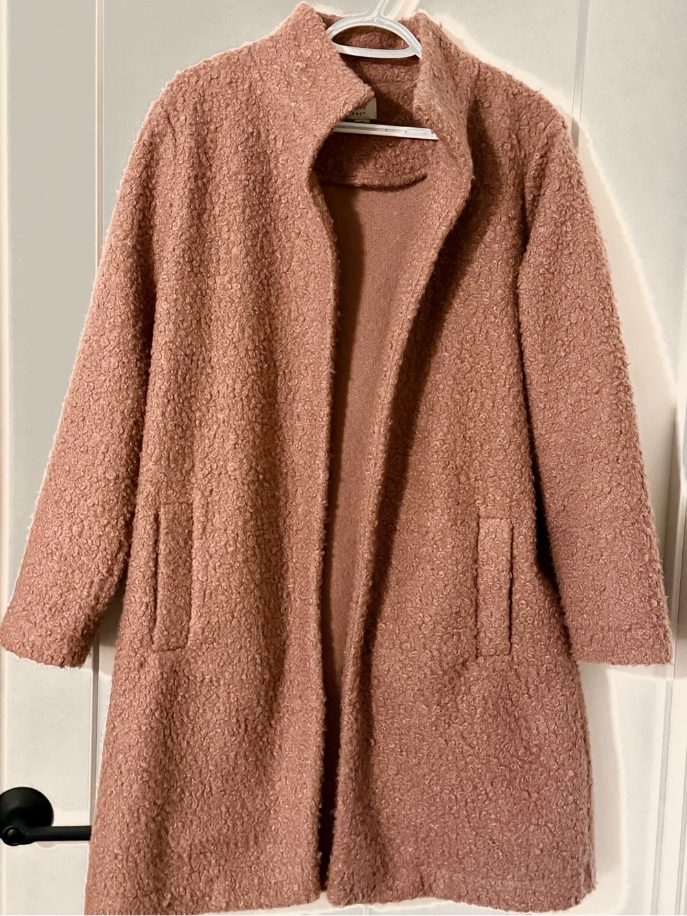 a new day Dusty Rose Teddy Bouclé Jacket